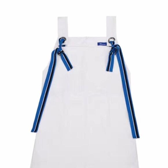 Women's White Oversized Strap Vest Dress (One Size) - Picture 5 of 5